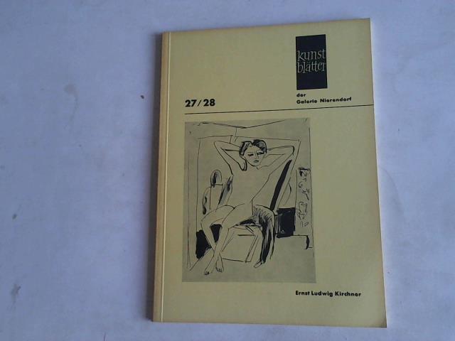 Kirchner, Ernst Ludwig - Kunstbltter der Galerie Nierendorf, Band 27/28