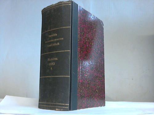 Deutsche Chemische Gesellschaft (Hrsg.) - Berichte der Deutschen Chemischen Gesellschaft. 16. Jahrgang. 1. Halbjahr Januar - Juni 1883