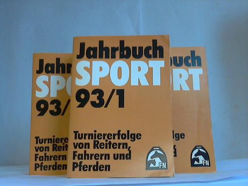 Deutsche Reiterliche Vereinigung e.V. - Jahrbuch Sport. Turniererfolge von Reitern, Fahrern und Pferden. Jahrgang 1993. Band 1 bis 3. 3 Bnde