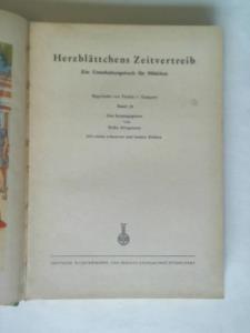 Gumpert, Thekla v./ Bringmann, Erika (Hrsg.) - Herzblttchens Zeitvertreib. Ein Unterhaltungsbuch fr Mdchen