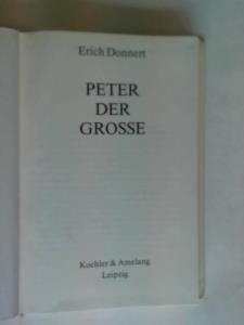 Donnert, Erich - Peter der Grosse