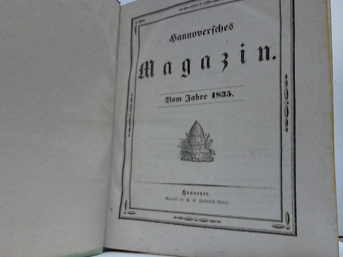 Hannover - Hannoversches Magazin. Vom Jahre 1835