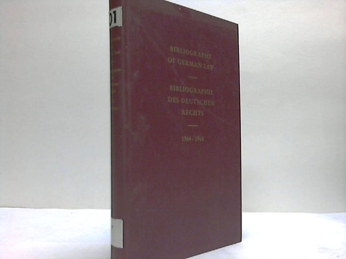 Gesellschaft fr Rechtsvergleichung (Hrsg.) - Bibliographie des deutschen Rechts in englischer und deutscher Sprache. Eine Auswahl