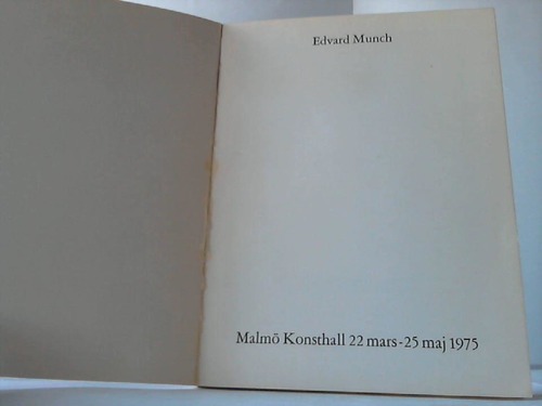 Munch, Edvard - Malm Konsthall 22 mars-25 Maj 1975