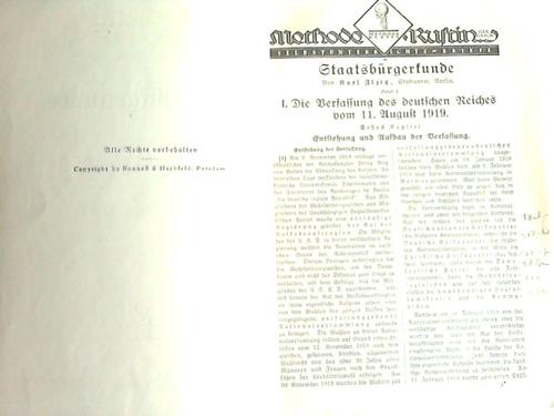Ilzig, Karl - Staatsbrgerkunde