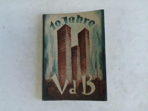 Volksverband der Bcherfreunde - Das Jubilums-Jahrbuch 1920 - 1930