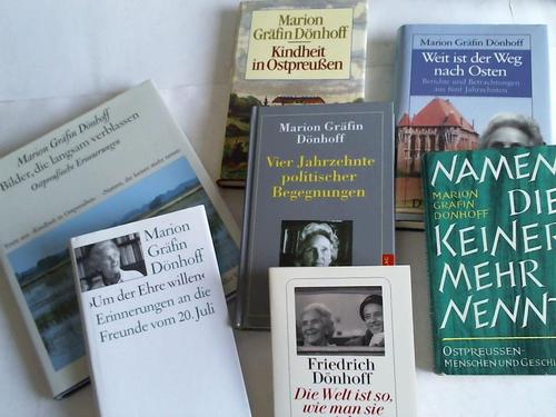 Dnhoff, Marion Grfin - Sammlung von 7 Bnden