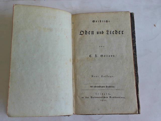 Gellert, C.F. - Geistliche Oden und Lieder