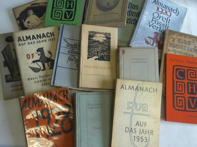 (Verlags-Almanach) - Sammlung von 17 Almanachen