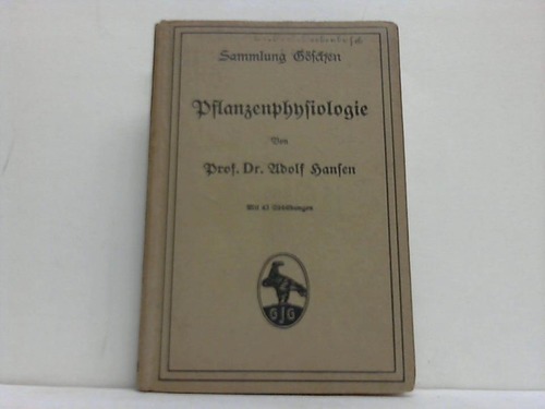 Hansen, Adolf - Pflanzenphysiologie