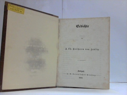 Zedlitz, J.Ch. Freiherr v. - Gedichte