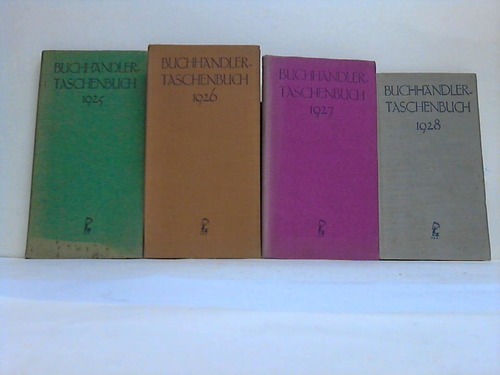 Buchhndler-Taschenbuch - 4 Jahresbnde 1925-1928