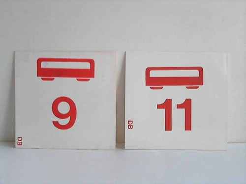 Deutsche Bundesbahn - 2 Waggonschilder