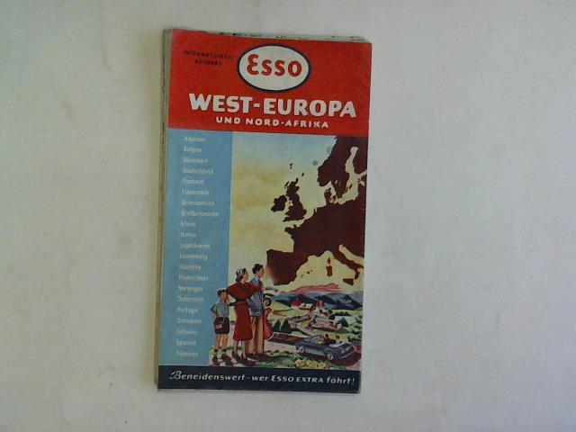 Esso AG Hamburg - Reliefkarte von West-Europa und Nord-Afrika