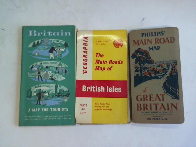 (Great-Britain-Maps) - Sammlung von 3 Landkarten