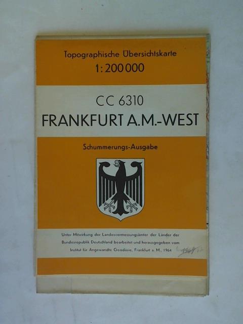 Institut fr Angewandte Geodsie, Frankfurt a. M. (Hrsg.) - CC 6310 Frankfurt a. M.-West. Schummerungs-Ausgabe. Topographische bersichtskarte