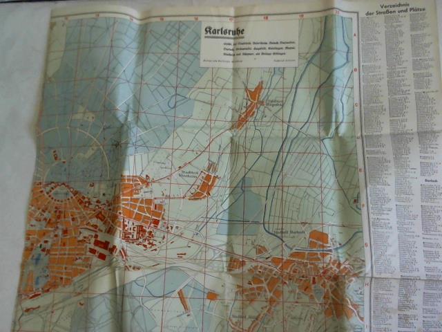 Kunstdruckerei Knstlerbund Karlsruhe A. G . - Karlsruhe einschl. der Stadtteile Beiertheim, Bulach, Daxlanden, Durlach, Grnwinkel, Hagsfeld, Knielingen, Maxau, Rintheim und Rppurr, als Beilage Ettlingen