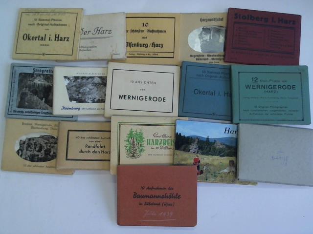 (Harz) - Sammlung von 16 Foto-Bndchen mit je 10 bis 50 Aufnahmen