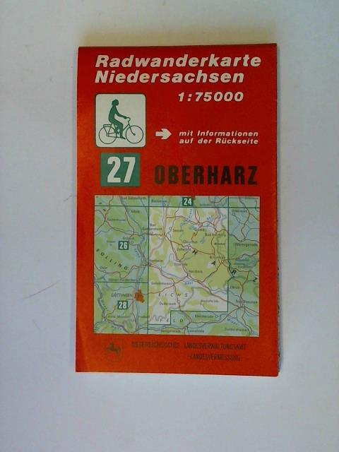 Radwanderkarte Niedersachsen - Oberharz mit Informationen auf der Rckseite