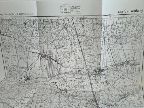 Sausenberg - Topographische Karte 1 : 25 000 (4 cm-Karte)