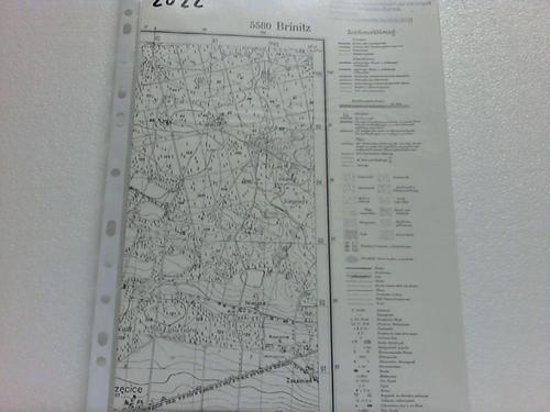 Brinitz - Topographische Karte 1 : 25 000 (4 cm-Karte)