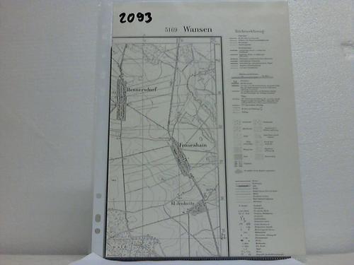 Wansen - Topographische Karte 1 : 25 000 (4 cm-Karte)