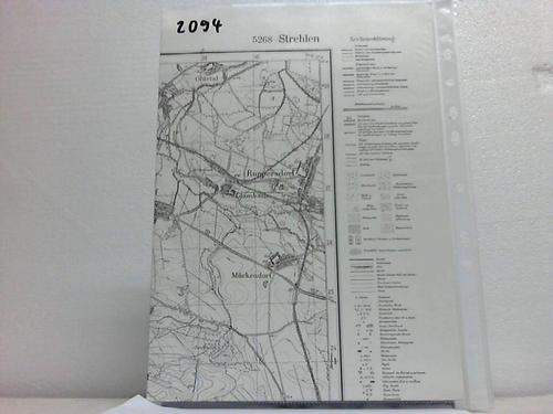Strehlen - Topographische Karte 1 : 25 000 (4 cm-Karte)