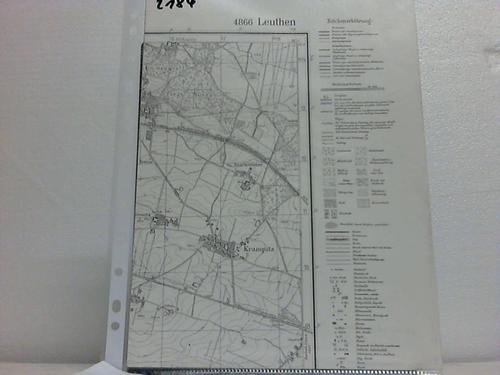 Leuthen - Topographische Karte 1 : 25 000 (4 cm-Karte)