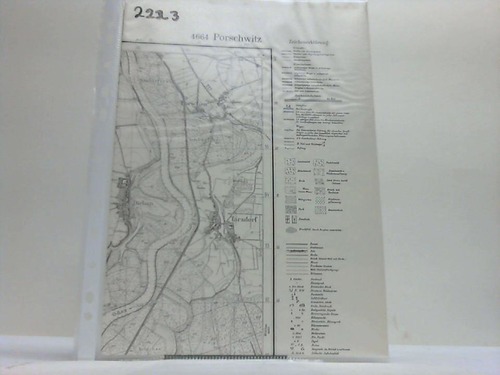 Porschwitz - Topographische Karte 1 : 25 000 (4 cm-Karte)