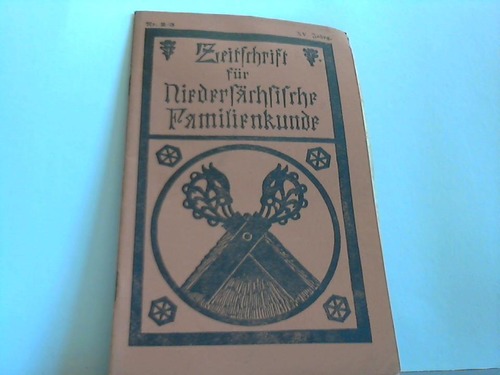 Weidler, Wilhelm - Zeitschrift der Zentralstelle fr Niederschsische Familiengeschichte. 12 Hefte (in 8 Heften)