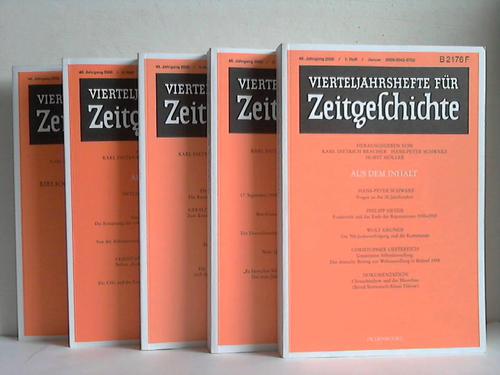Vierteljahreszeitschrift fr Zeitgeschichte - 48. Jahrgang 2000. Heft 1 bis 4 und Beilage (zusammen 5 Hefte)