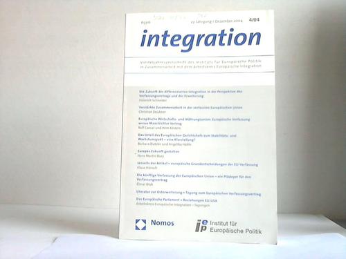 Integration - Vierteljahresschrift des Instituts fr Europische Politik. 27. Jahrgang/Dezember 2004