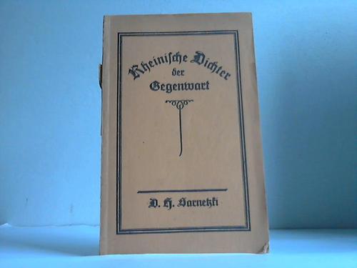 Garnetzki, D.H. - Rheinische Dichter der Gegenwart