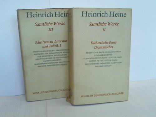 Heine, Heinrich - Dichterische Prosa. Schriften zu Literatur und Politik. 2 Bnde