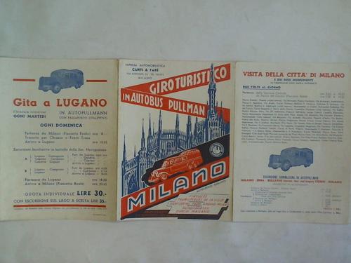 Giro Turistico in Autobus Pullmann - Milano. Circuits Touristiques des la ville/ sightseeing tours around milan/ Rundfahrten durch Mailand