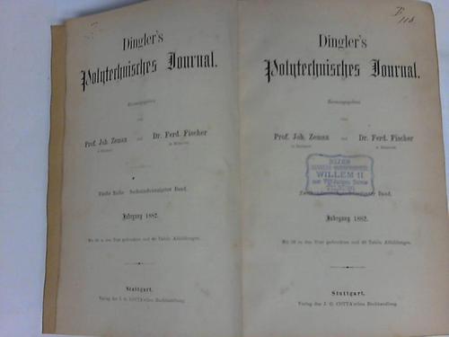 Dingler - Zeman, Joh. / Fischer, Ferd. (Hrsg.) - Dinglers Polytechnisches Journal. 246. Band