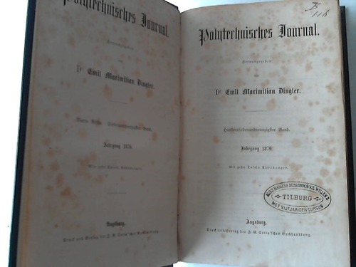 Polytechnisches Journal. 197. Band - Herausgegeben von Dr. Emil Maximilian Dingler