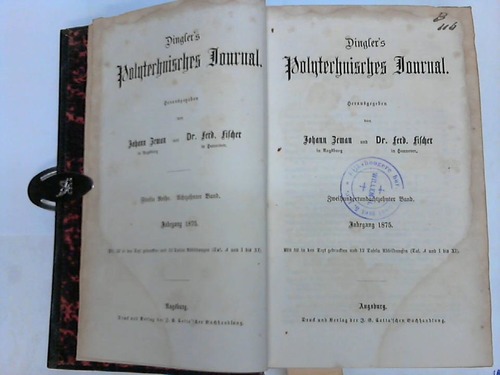 Dinglers Polytechnisches Journal. 218. Band - Herausgegeben von Johann Zeman u. Dr. Fred. Fischer