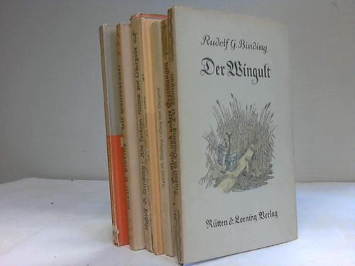 Binding, Rudolf - Sammlung von 8 verschiedenen Bnden