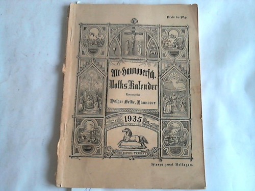 Alt-Hannoverscher Volkskalender - 38. Jahrgang. 1935