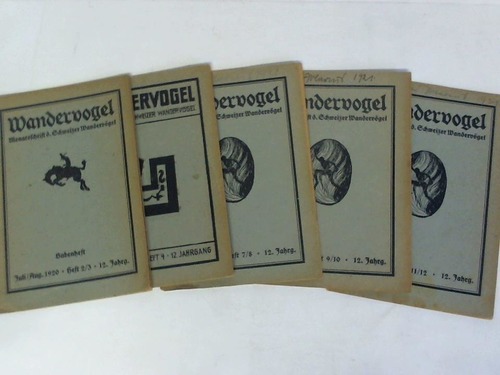 Wandervogel - Monatszeitschrift der Schweizer Wandervgel. 12. Jahrgang 1920/1921, 9 Hefte in 5 Heften