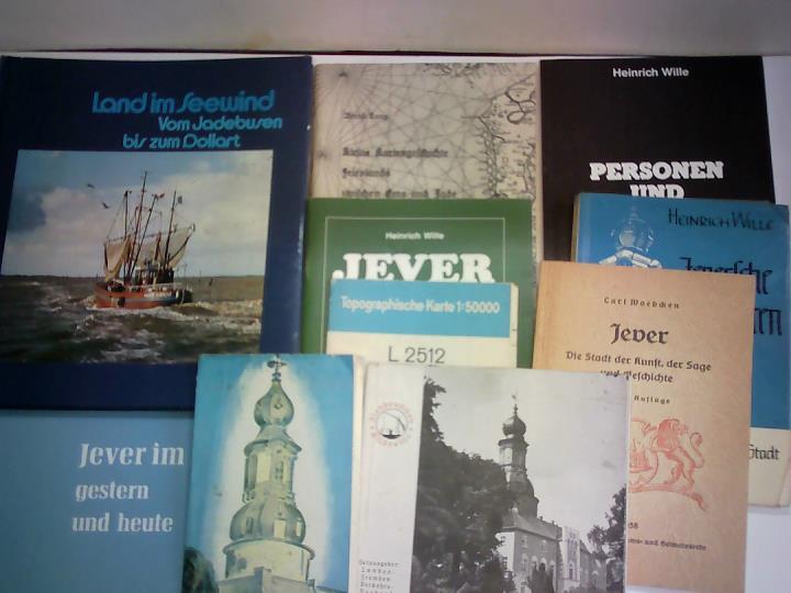 Jever und Umgebung - Sammlung von 8 Bnden und 1 Faltkarte