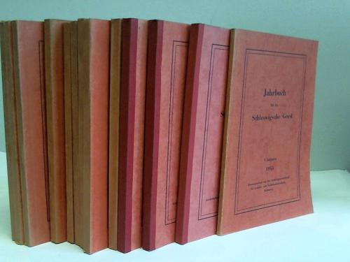Schleswig - Jahrbuch fr die Schleswigsche Geest - Jahrgang 1 - Jahrgang 14 (ohne Jahrgnge 6 und 11). Zusammen 12 Bnde