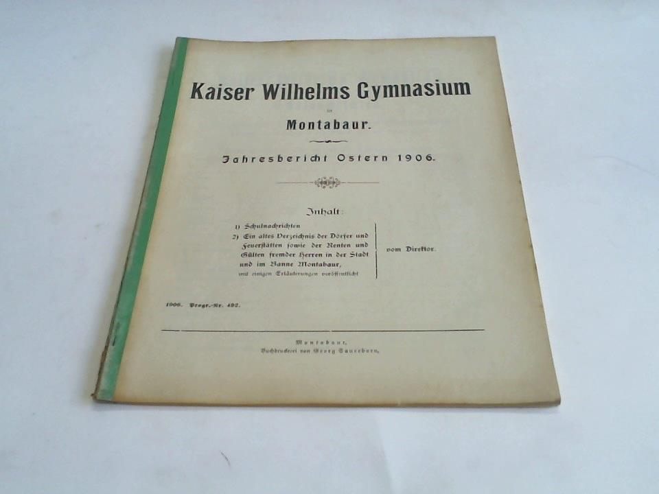 Jahresbericht Ostern 1906