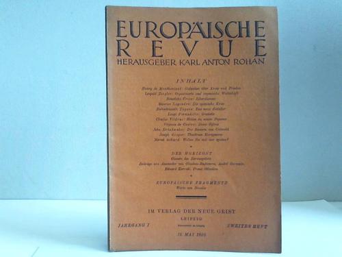 Europische Revue - I. Jahrgang 1925, Mai, Heft 2