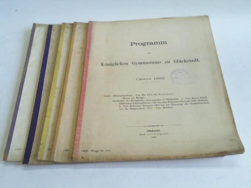 (Knigliches Gymnasium zu Glckstadt) - 2 Programme und 3 Berichte. Zusammen 5 Hefte