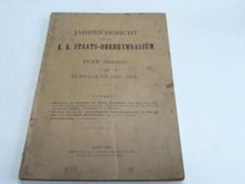 (K. K. Staats Obergymnasium in Eger) - Jahresbericht fr das Schuljahr 1901-1902