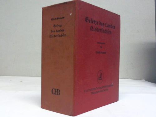 Pinnow, Ulrich - Gesetze des Landes Niedersachsen. Textsammlung mit Verweisungen und Sachverzeichnis. Stand vom 1.1.1959
