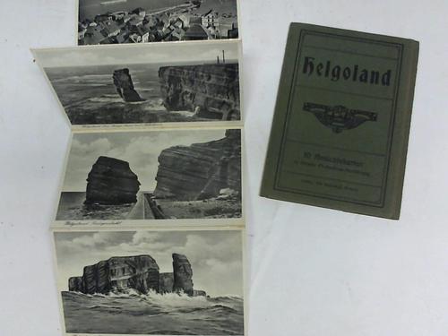 Helogland - 10 Ansichtskarten in feinster Photochrom-Ausfhrung als Leporello