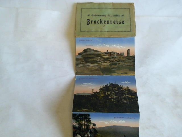 Erinnerung an meine Brockenreise - Leporello mit 10 farbigen Ansichtskarten